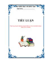 Tiểu luận Thực trạng công tác tiếp dân, giải quyết khiếu nại, tố cáo trên địa bàn huyện Than Uyên – Lai Châu