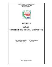 Tiểu luận Tìm hiểu hệ thống chính trị