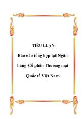 Tiểu luận Tổng hợp tại Ngân hàng Cổ phần Thương mại Quốc tế Việt Nam