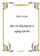 Tiểu luận Tổng hợp tại xí nghiệp xây dựng 492