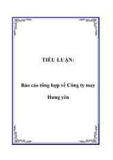 Tiểu luận Tổng hợp về Công ty may Hưng Yên