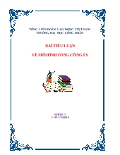 Tiểu luận Về mô hình tổng công ty