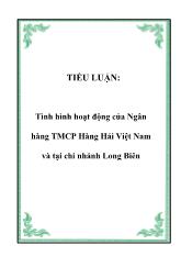 Tình hình hoạt động của Ngân hàng Thương mại cổ phần Hàng Hải Việt Nam và tại chi nhánh Long Biên
