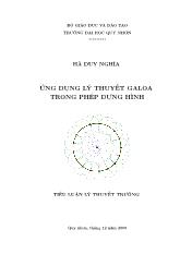 Ứng dụng lý thuyết Galoa trong phép dựng hình