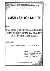 Xây dựng chiến lược và biện pháp phát triển thị phần tại nhà máy dầu Tân Bình (Nakydaco)