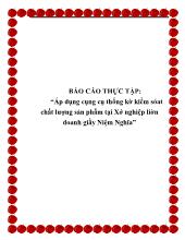 Áp dụng công cụ thống kê kiểm soát chất lượng sản phẩm tại Xí nghiệp liên doanh giầy Niệm Nghĩa