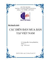 Các diễn đàn mua bán tại Việt Nam