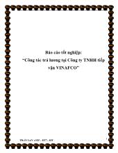 Công tác trả lương tại Công ty TNHH tiếp vận VINAFCO