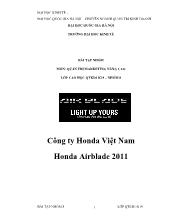 Công ty Honda Việt Nam Honda Airblade 2011