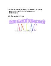 Đề án marketing Trung tâm nghỉ dưỡng cao cấp An Lạc