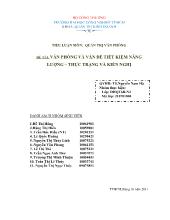 Đề tài Văn phòng và vấn đề tiết kiệm năng lượng – thực trạng và kiến nghị