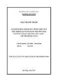 Giải pháp đẩy mạnh huy động tiền gửi tiết kiệm tại ngân hàng thương mại cổ phần ngoại thương Việt Nam -Chi nhánh Đà Nẵng