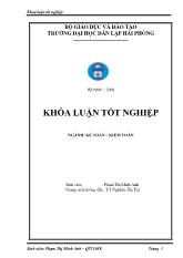 Hoàn thiện công tác kế toán doanh thu, chi phí và xác định kết quả kinh doanh tại xí nghiệp 583- Công ty Sông Hồng