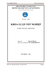 Hoàn thiện công tác kế toán doanh thu, chi phí và xác định kết quả kinh doanh tại công ty cổ phần thương mại Thái Giang
