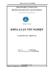 Hoàn thiện công tác kế toán doanh thu và xác định kết quả kinh doanh tại công ty cổ phần than Hà Lầm - Vinacomin