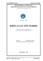 Hoàn thiện công tác kế toán nguyên vật liệu tại công ty cổ phần Xuân Thủy