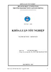 Hoàn thiện công tác kế toán tập hợp chi phí và tính giá thành sản phẩm tại xí nghiệp bao bì Hùng Vương