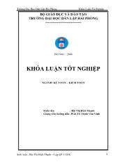 Hoàn thiện công tác kế toán tập hợp chi phí và tính giá thành tại công ty cổ phần thương mại và đầu tư xây dựng Hà Trang