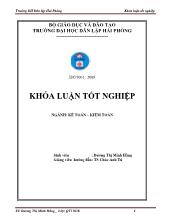 Hoàn thiện công tác kế toán vốn bằng tiền tại công ty TNHH thương mại và dịch vụ vận tải An Phú Lộc