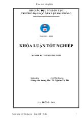 Hoàn thiện công tác tổ chức kế toán doanh thu, chi phí và xác định kết quả kinh doanh tại công ty TNHH công nghiệp hóa chất Inchemco