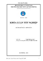 Hoàn thiện công tác tổ chức kế toán nguyên vật liệu tại công ty cổ phần nhựa thiếu niên tiền phong
