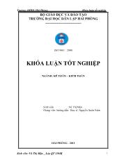 Hoàn thiện tổ chức công tác kế toán nguyên vật liệu tại công ty cổ phần Tân Thế Huynh