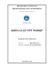 Hoàn thiện tổ chức kế toán chi phí sản xuất và tính giá thành sản phẩm tại công ty cổ phần xây dựng và phát triển đầu tư Hải Phòng