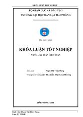 Hoàn thiện tổ chức kế toán doanh thu, chi phí và xác định kết quả kinh doanh tại công ty cổ phần thương mại Quang Linh