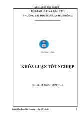 Hoàn thiện tổ chức kế toán doanh thu, chi phí và xác định kết quản kinh doanh tại công ty cổ phần Xuân Thủy