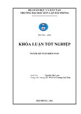 Hoàn thiện tổ chức kế toán doanh thu, chi phí và xác định kết quả kinh doanh tại công ty cổ phần dược phẩm Hải Phòng