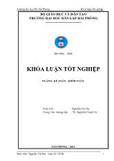 Hoàn thiện tổ chức kế toán doanh thu, chi phí và xác định kết quả kinh doanh tại công ty cổ phần thương mại hóa chất Minh Khang
