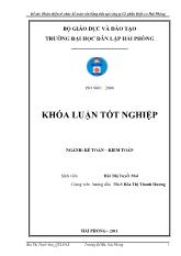 Hoàn thiện tổ chức kế toán vốn bằng tiền tại công ty cổ phần điện cơ Hải Phòng