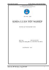 Kế toán Tài sản cố định tại Công ty TNHH một thành viên khai thác công trình thuỷ lợi Đa Độ