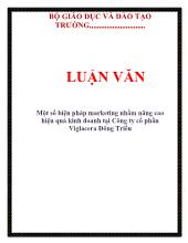 Luận văn Một số biện pháp marketing nhằm nâng cao hiệu quả kinh doanh tại Công ty cổ phần Viglacera Đông Triều