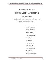 Phát triển sản phầm trà thảo mộc Dr thanh trong năm 2012