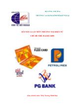Tiểu luận Bài môn thương mại điện tử chủ để thẻ Flexicard