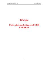 Tiểu luận Chiến dịch marketing của FORD EVEREST