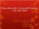 Tình hình đầu tư ra nước ngoài của Việt Nam
