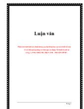 Báo cáo Luận văn Phân tích tình hình tài chính thông qua hệ thống tài chính kế toán và các biện pháp nâng cao hiệu quả sử dụng vốn kinh doanh tại Công ty Xuất nhập khẩuTHIẾT BỊ ĐIỆN ẢNH - TRUYỀN HÌNH”