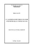 Các giải pháp để phát triển làng nghề ở thành phố Hội An, tỉnh Quảng Nam