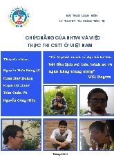 Chức năng của Ngân hàng Trung Ương và việc thực thi chính sách tiền tệ ở Việt Nam