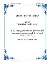 Chuyên đề Phân tích tình hình tài chính thông qua hệ thống tài chính kế toán và các biện pháp nâng cao hiệu quả sử dụng vốn kinh doanh tại Công ty Xuất nhập khẩu Thiết bị điện ảnh -Truyền hình