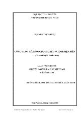 Công cuộc xóa đói giảm nghèo ở tỉnh Điện Biên (giai đoạn 2004-2010)