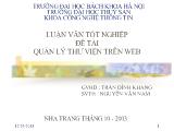 Đề tài Quản lý thư viện trên web