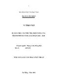Dự báo nhu cầu tiêu thụ điện năng của thành phố Đà Nẵng giai đoạn 2015 - 2020