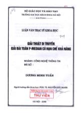 Giải thuật di truyền giải bài toán P-Median có hạn chế khả năng