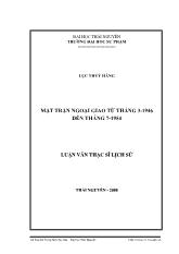 Mặt trận ngoại giao từ tháng 3-1946 đến tháng 7-1954