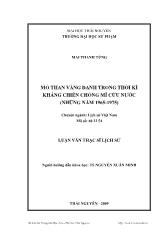 Mỏ than vàng danh trong thời kì kháng chiến chống Mĩ cứu nước (những năm 1965-1975)
