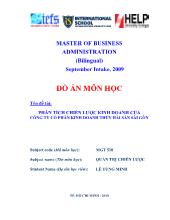 Phân tích chiến lược kinh doanh của Công ty Cổ phần Kinh doanh Thủy hải sản Sài Gòn (APT)