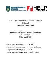 Phân tích đánh giá chiến lược kinh doanh của Công ty cổ phần Khóa Minh Khai theo mô hình Delta và bản đồ chiến lược